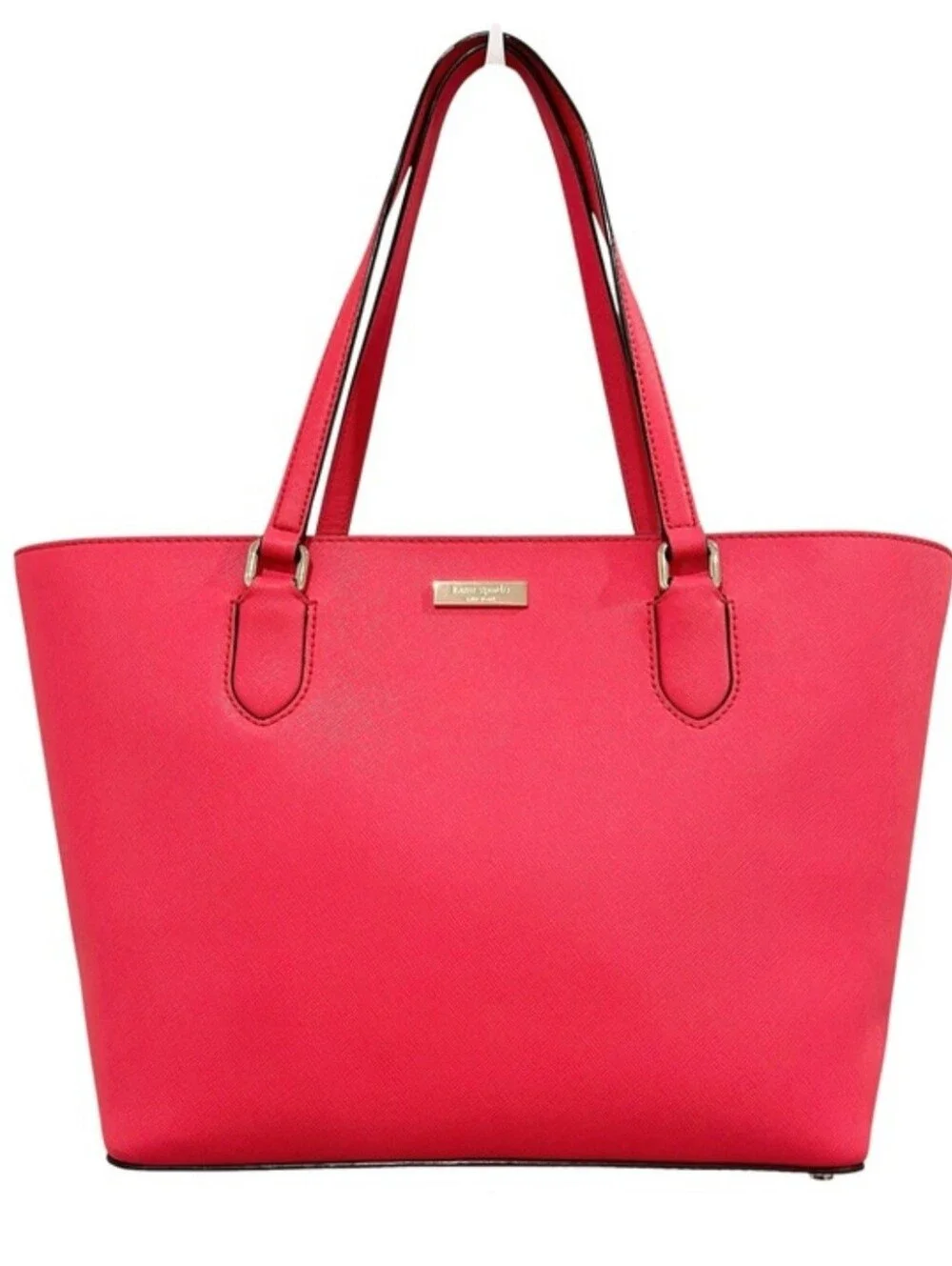 Kate Spade Hot Pink Leather Tote EUC